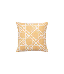 Lattice Work Decorative Pillow Yellow