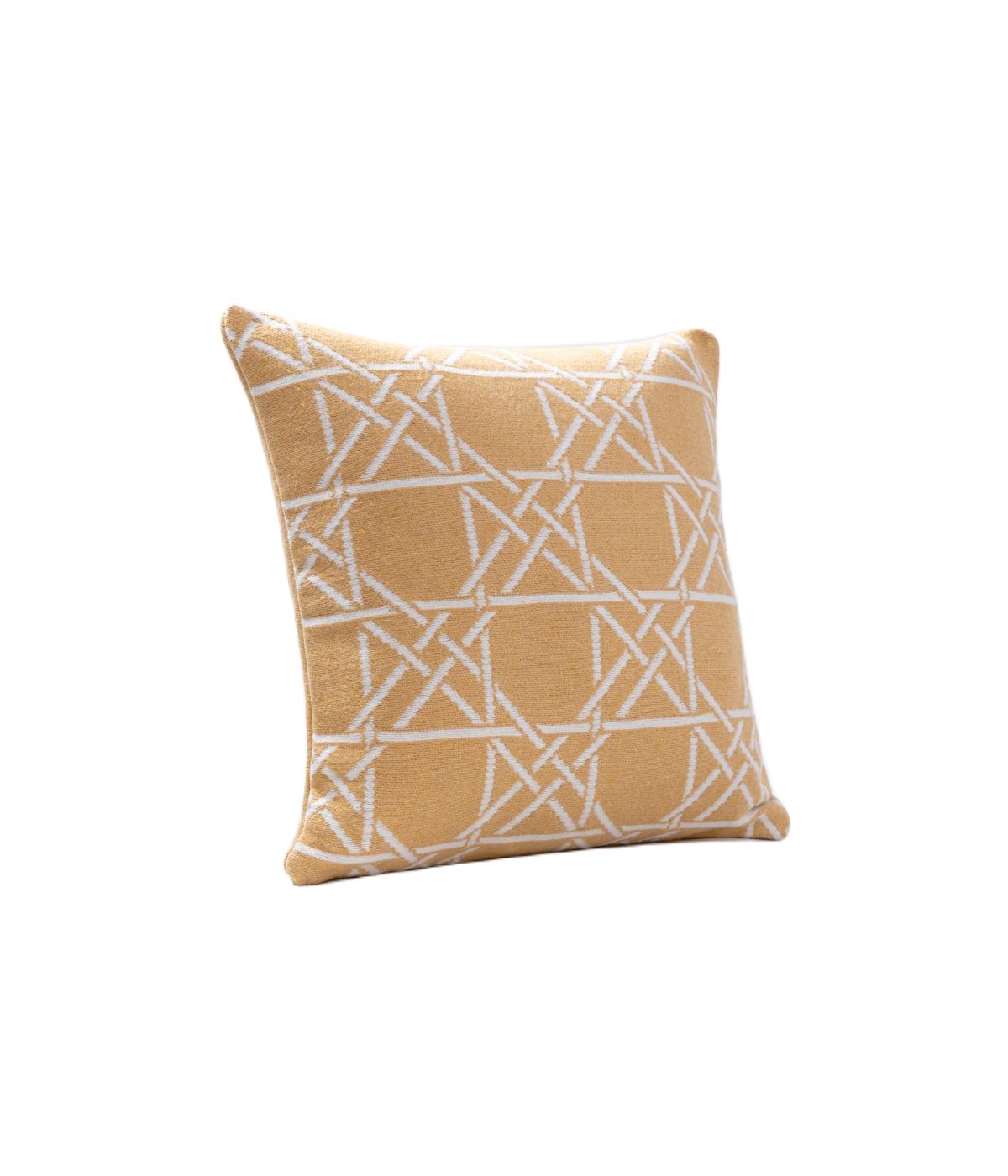  Brooks Brothers Lattice Work Decorative Pillow Yellow - Yellow - Bonton