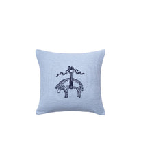 Brooks Brothers Signature Logo Decorative Pillow Light Marine