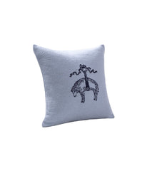 Brooks Brothers Signature Logo Decorative Pillow Light Marine