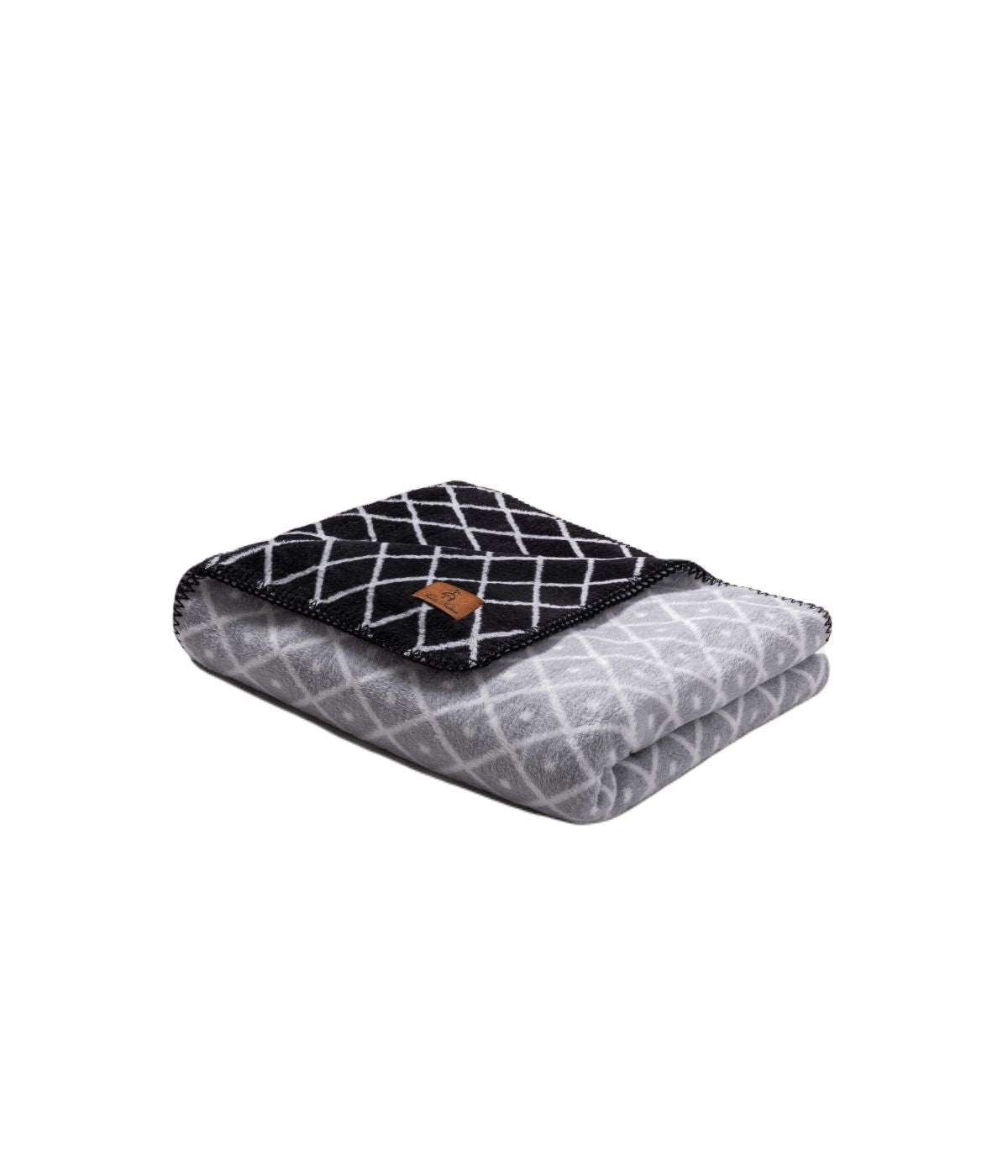  Brooks Brothers Engineered Geo Mix Throw Silver - Silver - Bonton