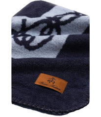 Geo Linked Throw Navy