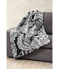 Brooks Brothers Paisley Throw White