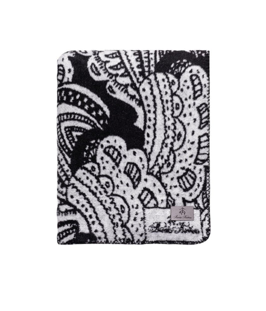 Brooks Brothers Paisley Throw White