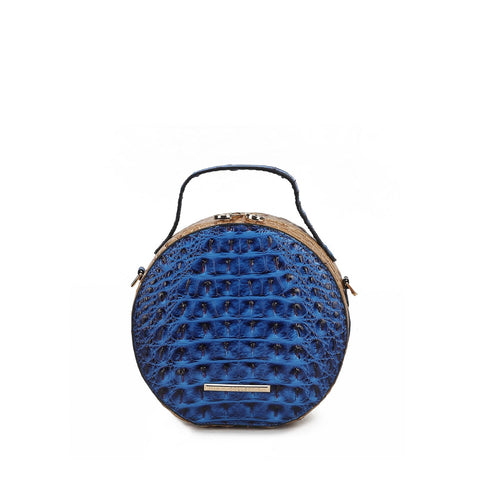 Ynnari Croc Round Crossbody Bag