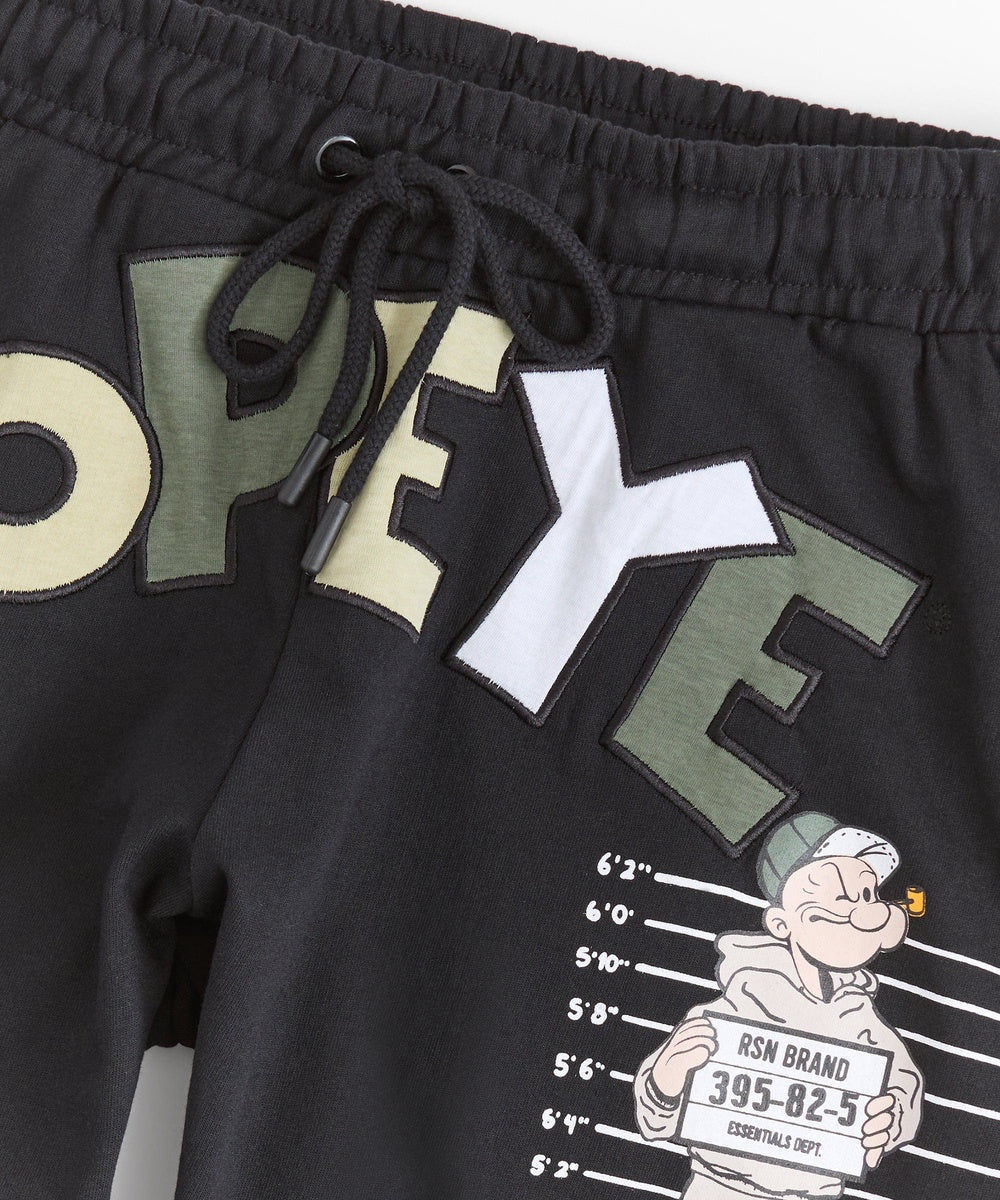  Reason Clothing Popeye Applique Short - Black - BLACK - Bonton
