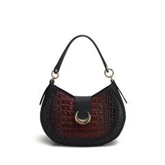 Jain Croc-Embossed Shoulder Bag