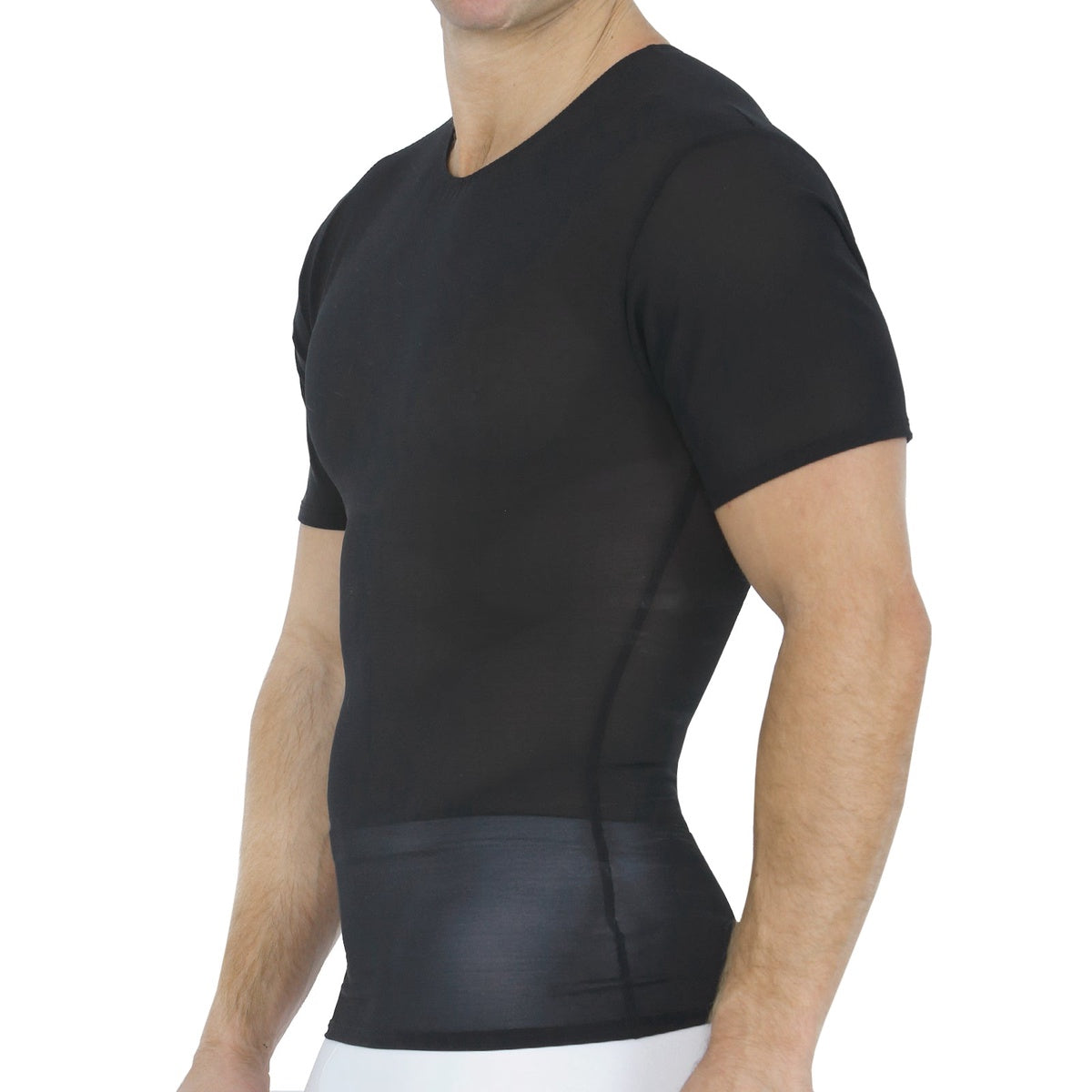  InstantFigure Insta Slim Power Mesh Compression Crew Neck 180TS0001 - Black - Bonton