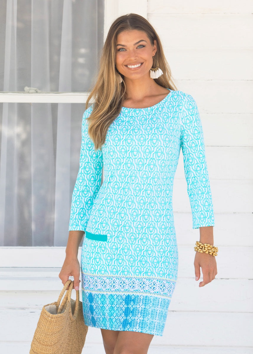  Cabana Life Coastal Cottage Cabana Shift Dress - XS - Bonton