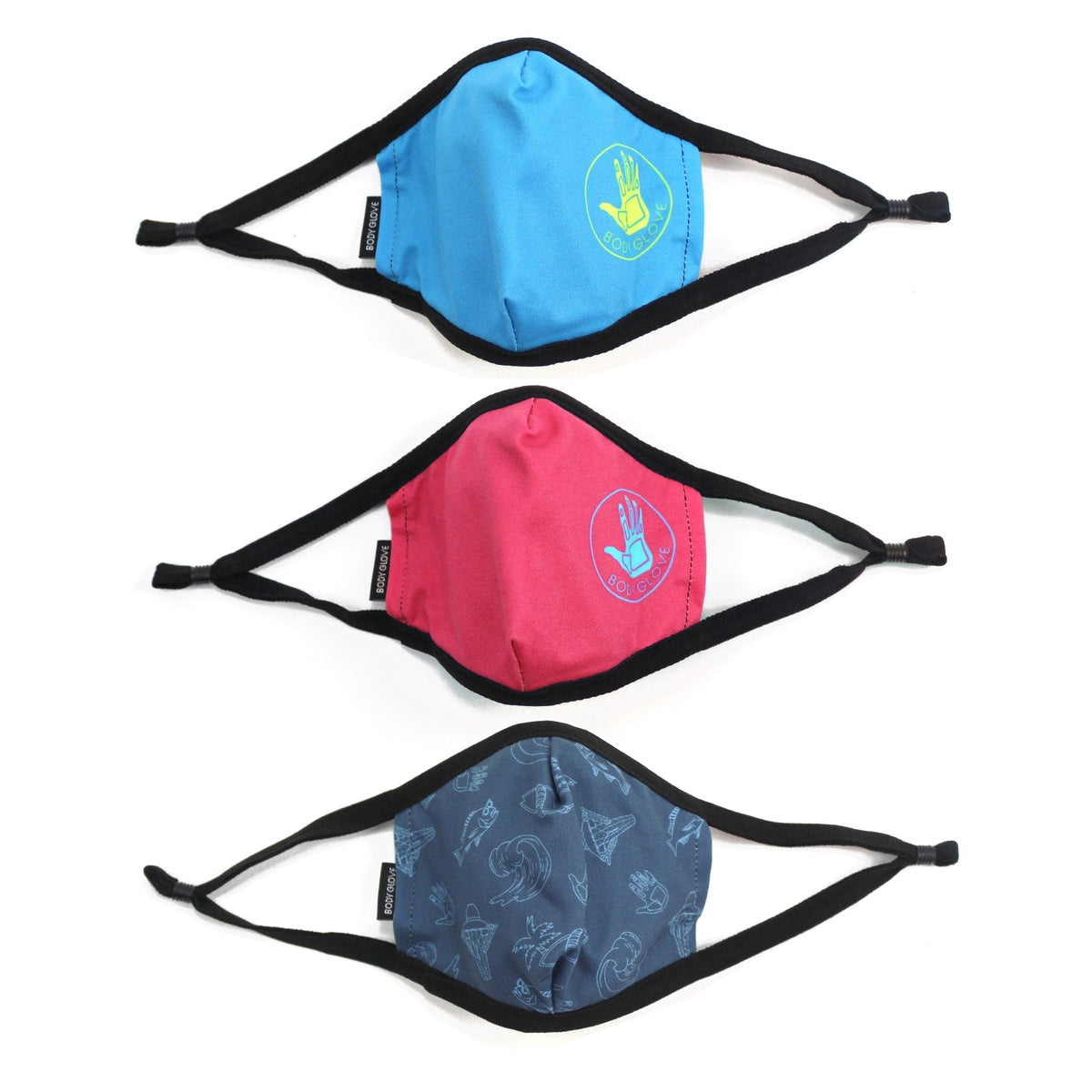  Body Glove Body Glove 3-Piece Kid's Face Mask Set - Mix Pack 1 - Bonton