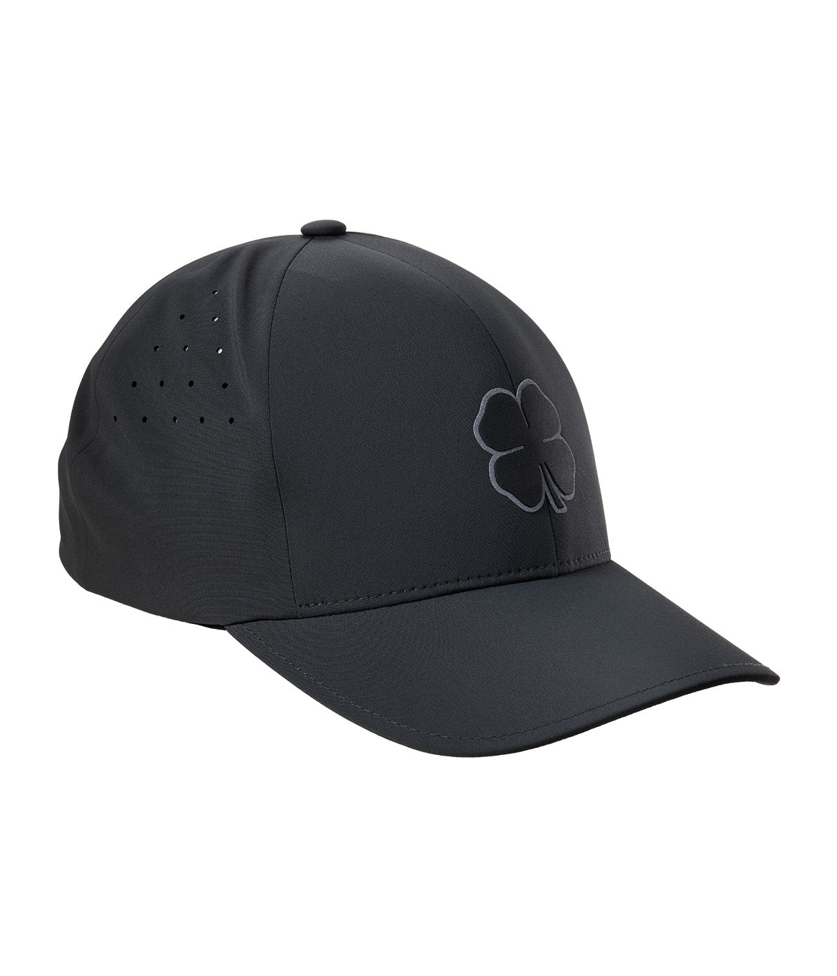  Black Clover Enterprises LLC Seamless Luck 2 Fitted Hat - Black / Black Clover Grey Trim - Bonton