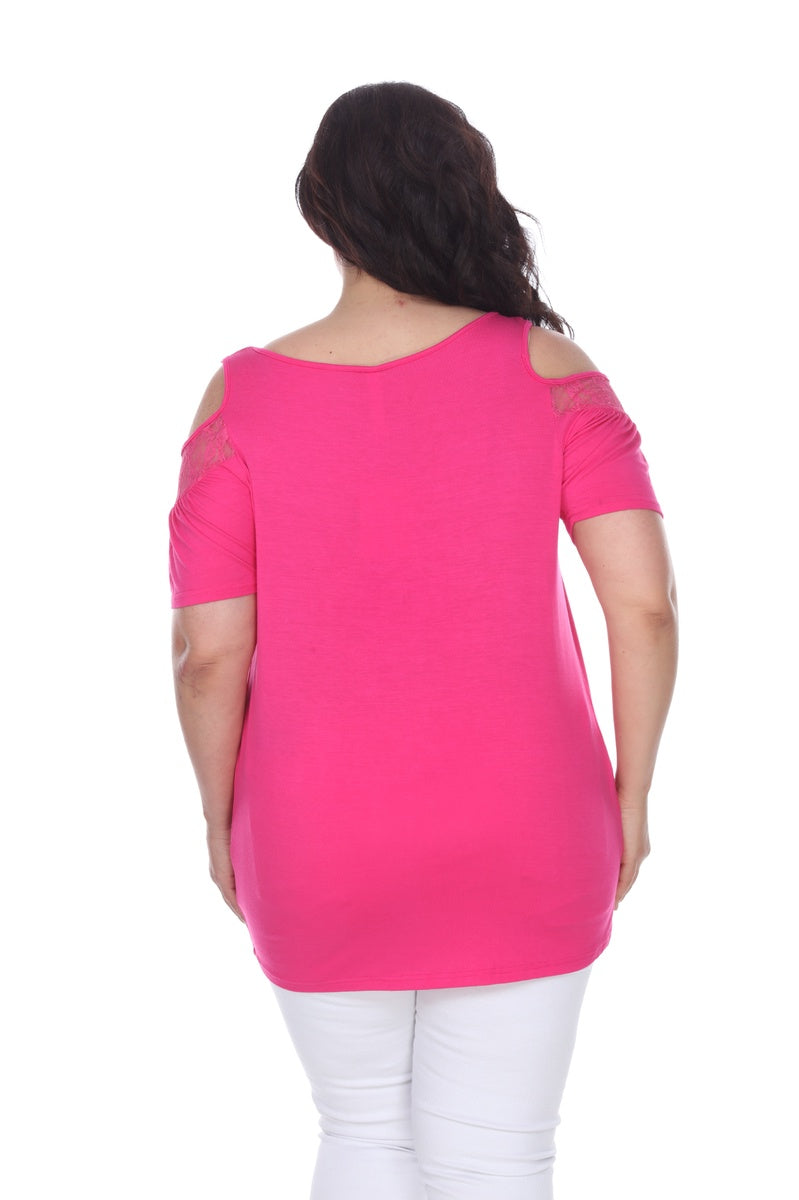  White Mark Plus Size Bexley Tunic Top - 1X - Bonton