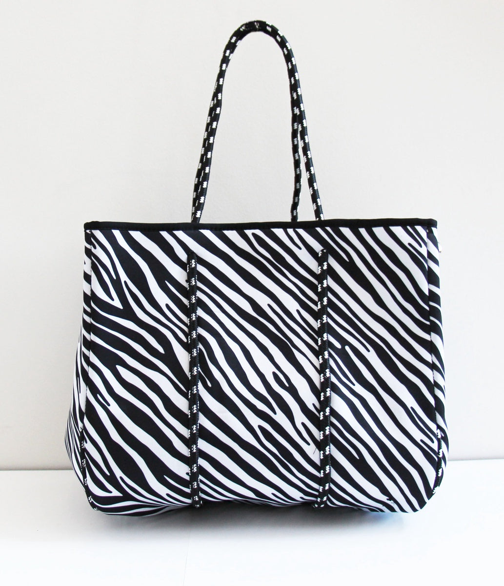  Lemonbella The Marin Tote Zebra - Default Title - Bonton