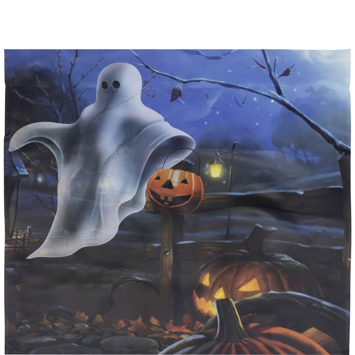 Northlight Pumpkins and Ghost Spooky Halloween Outdoor House Flag 28