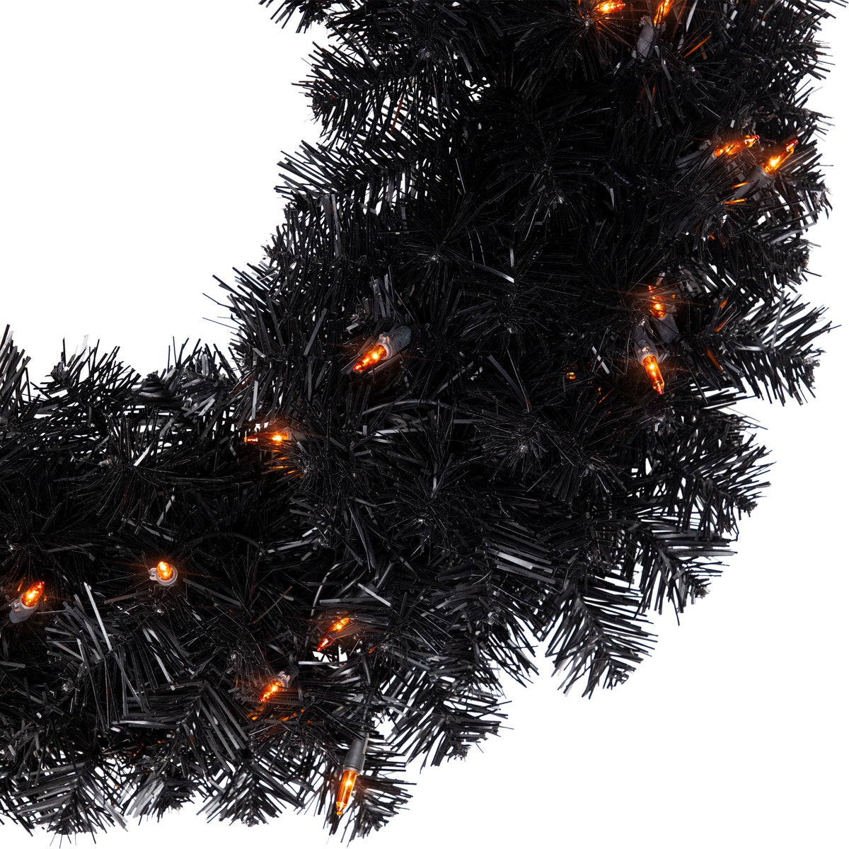  Northlight Pre-Lit Noble Spruce Artificial Halloween Wreath - 24