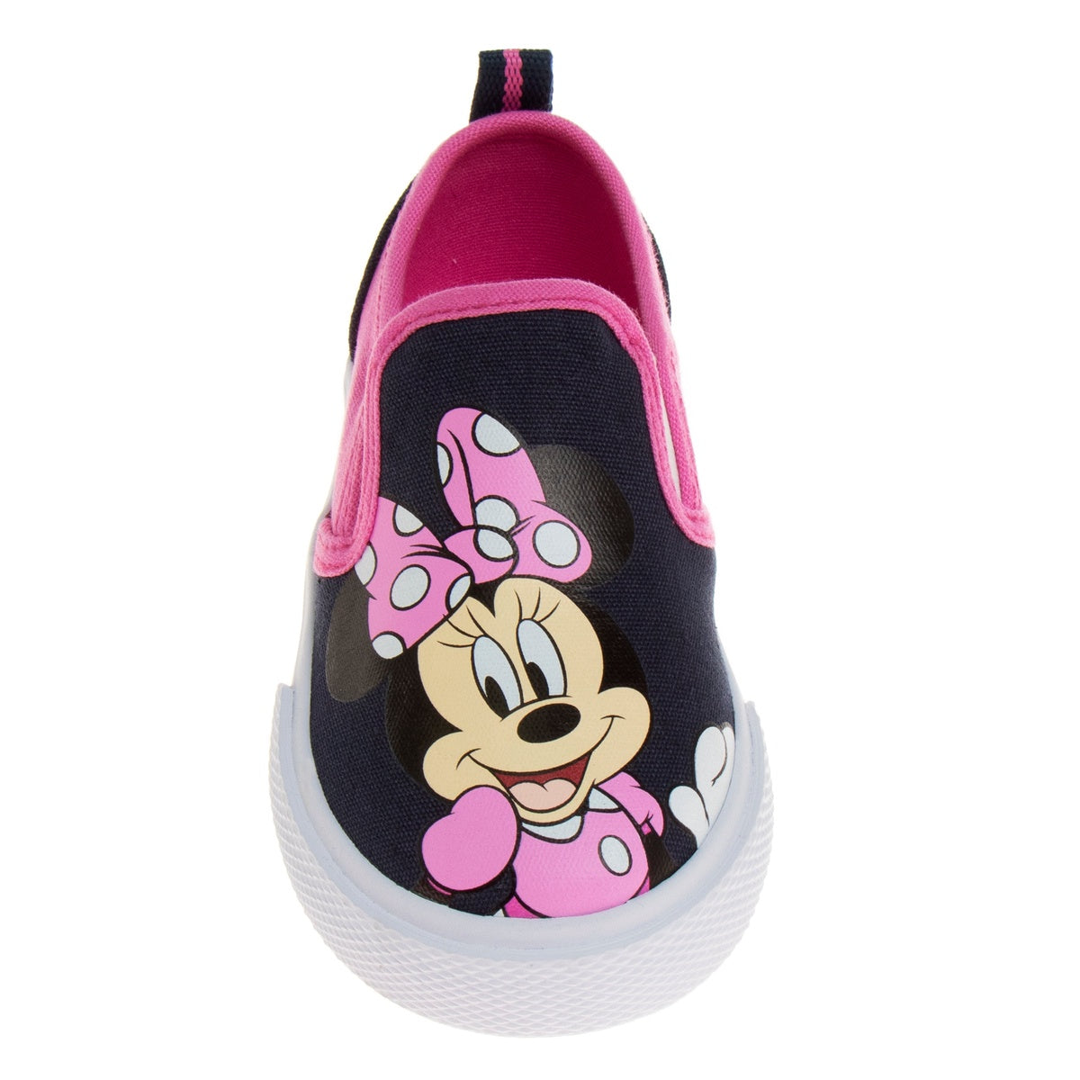  Josmo Disney Minnie Mouse Girls No Lace Shoes - Disney Character Loafer Low Top SlipOn Casual Tennis Canvas Sneakers (Size 5-12 Toddler) - 9 - Bonton