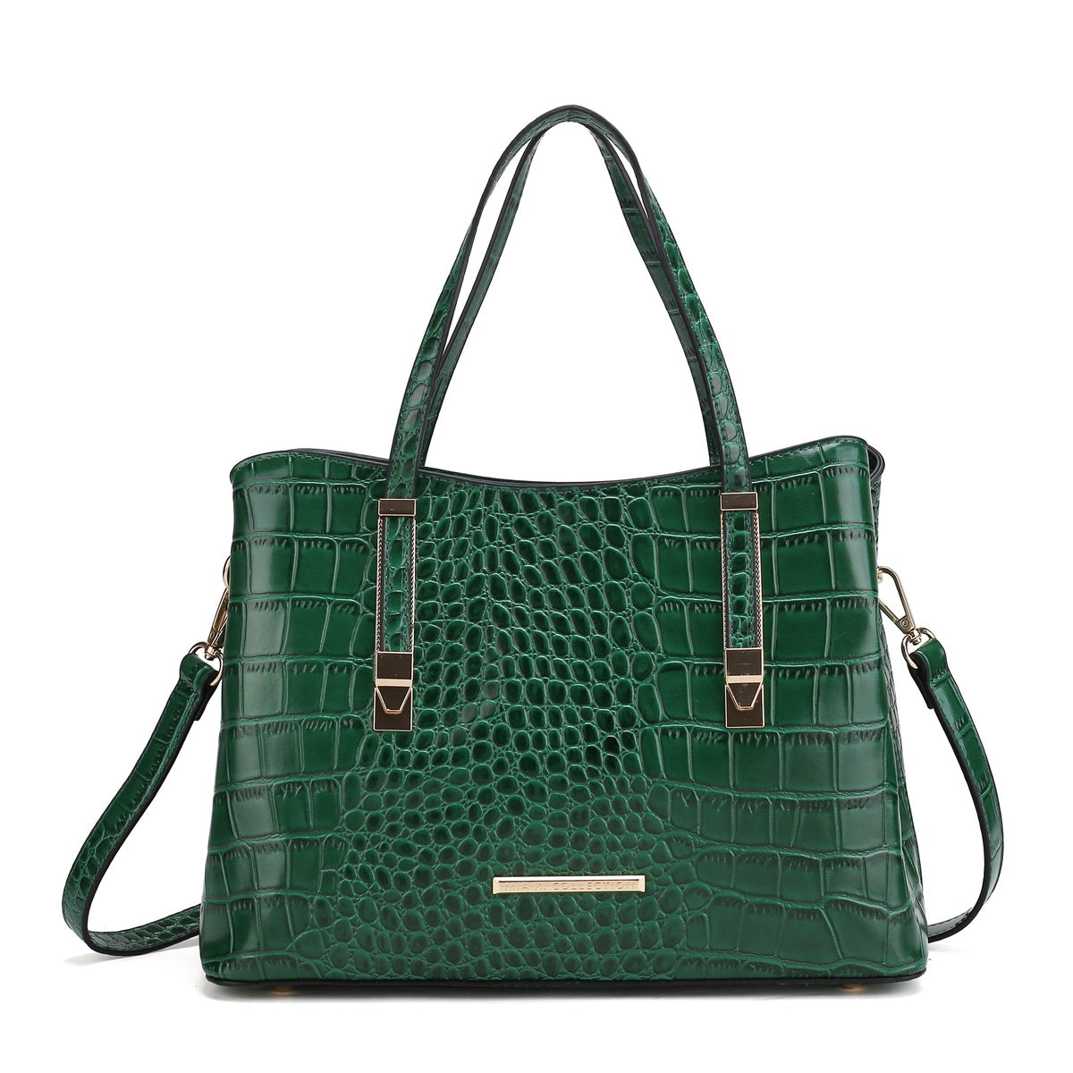  MKF Collection Aurelia Embossed Shoulder Bag - Black - Bonton