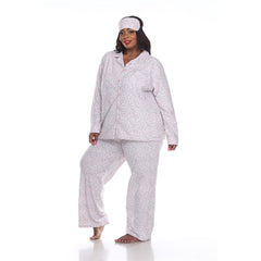 Plus Size Three-Piece Pajama Set