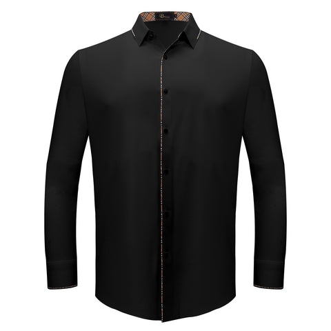 Modern Class Button Up Shirt BLACK
