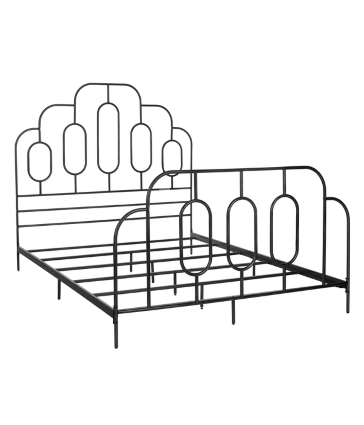  Safavieh Paloma Metal Retro Bed Black - Black - Bonton