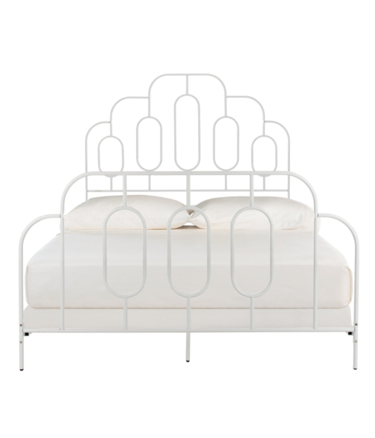  Safavieh Paloma Metal Retro Bed White - White - Bonton