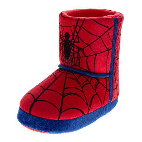 Marvel Spiderman Boys Slippers the Amazing Spidey House Shoes Indoor Cozy Plush Slippers Size Toddlers