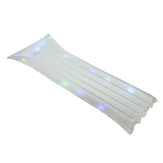 67.75" Inflatable Clear Swimming Pool Multi Color LED Lighted Air Mattress