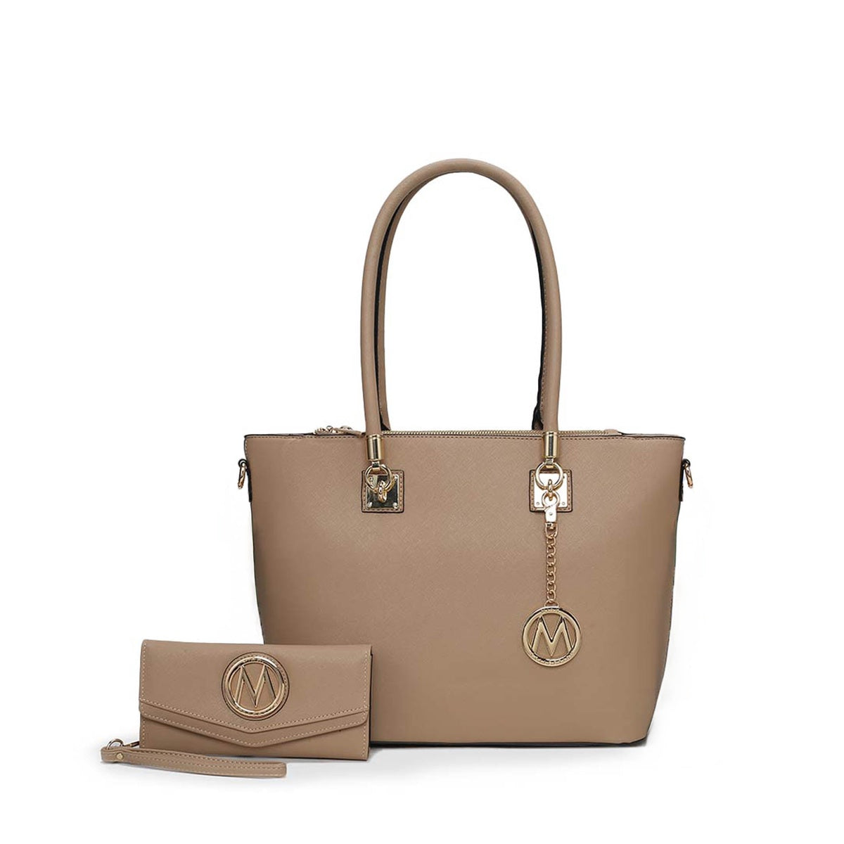  MKF Collection Vanessa Tote and Set - Beige - Bonton