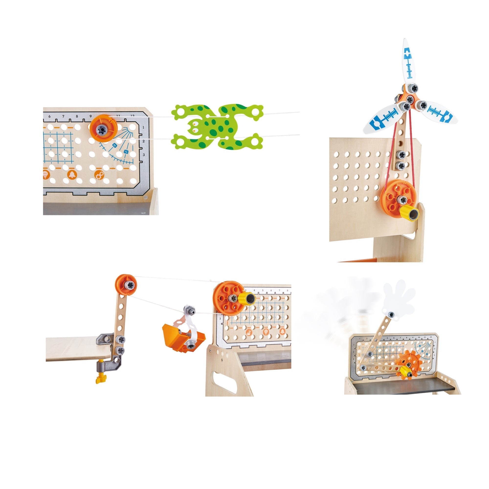  Hape Hape Junior Inventor Discovery Scientific Workbench Building Set, 58 Piece - Multi - Bonton