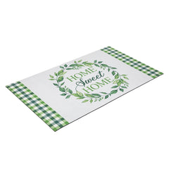 Home Sweet Home Gingham Doormat 18" X 30"