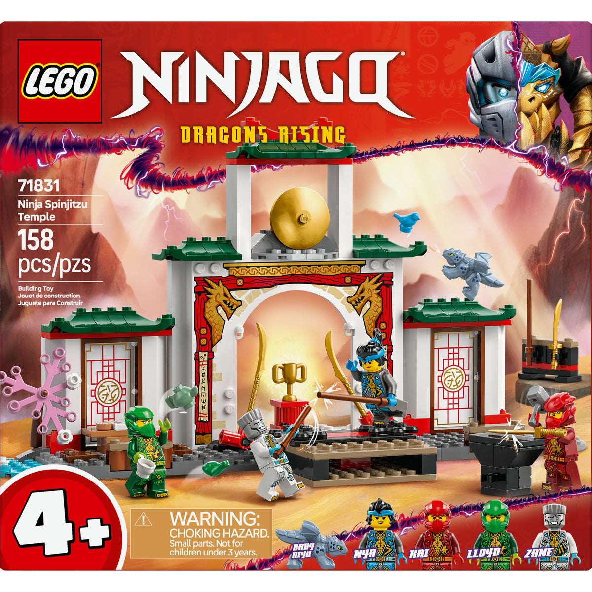  LEGO LEGO® NINJAGO® Ninja Spinjitzu Temple Action Toy Playset 71831 - Ninjago - Bonton