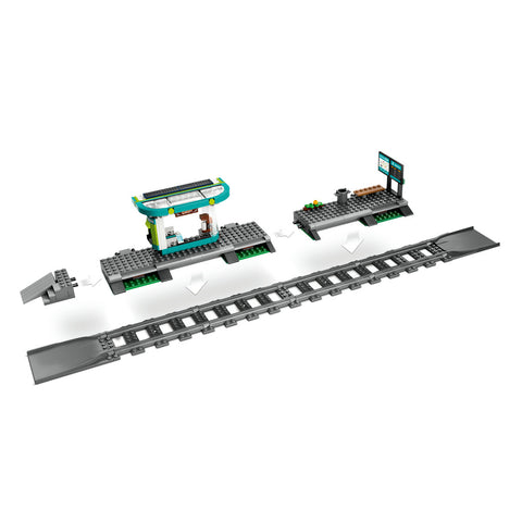 LEGO® City Downtown Streetcar and Station Toy Set 60423