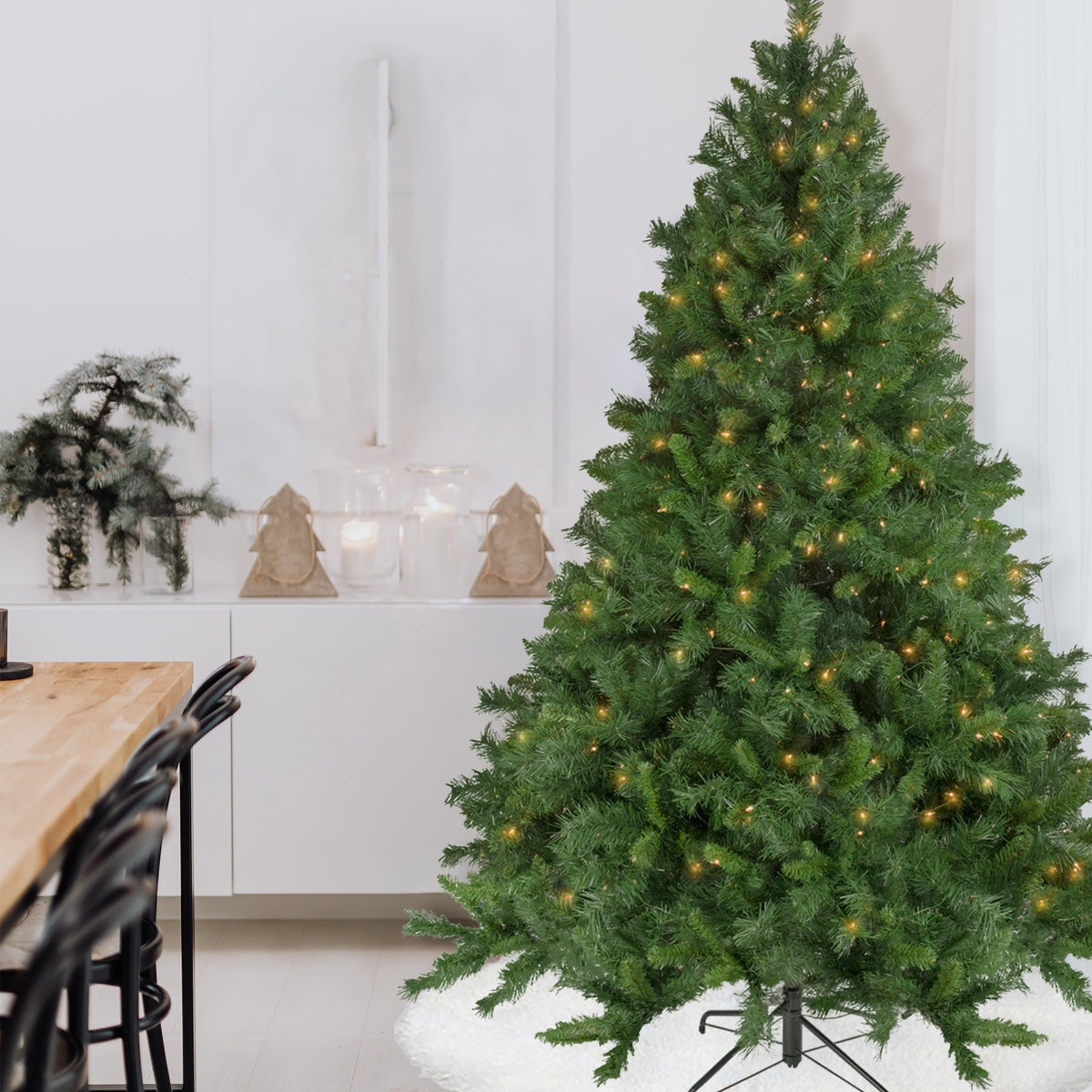  Northlight Pre-Lit Full Chatham Pine Artificial Christmas Tree - 6.5' - Clear Lights - Default Title - Bonton