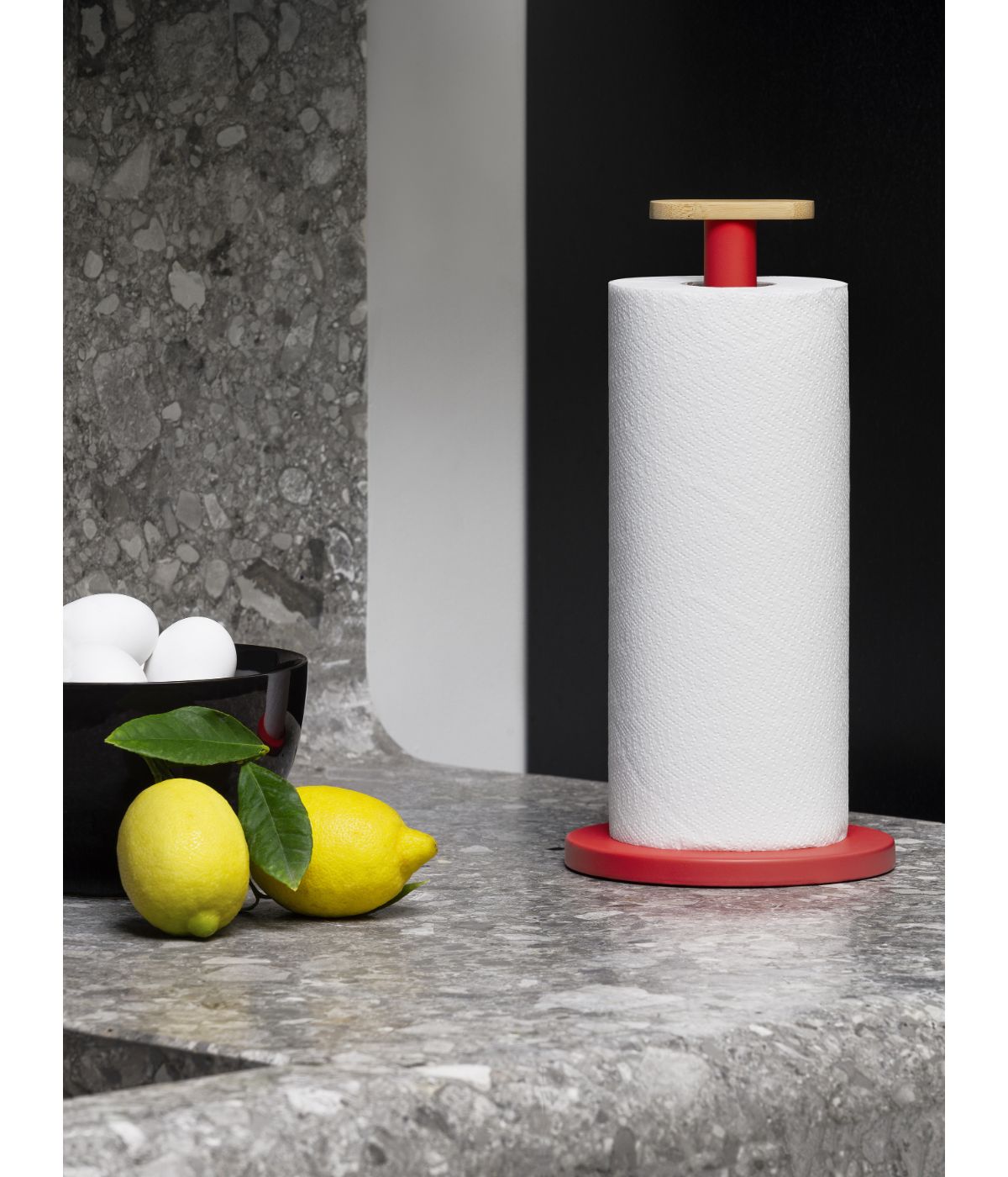  Alessi Mattina Paper Roll Holder - Red - Bonton