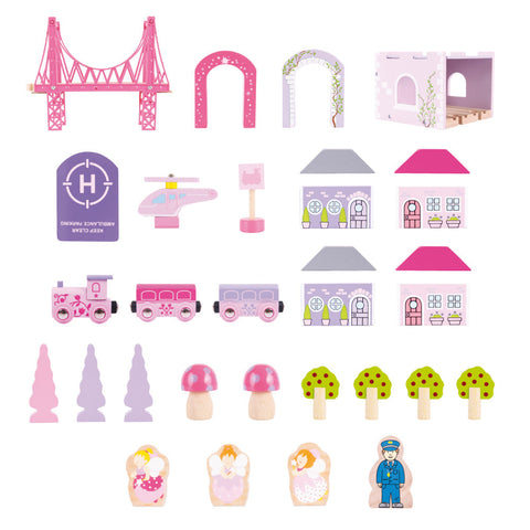 Fairy Town Train Set by Bigjigs Toys US