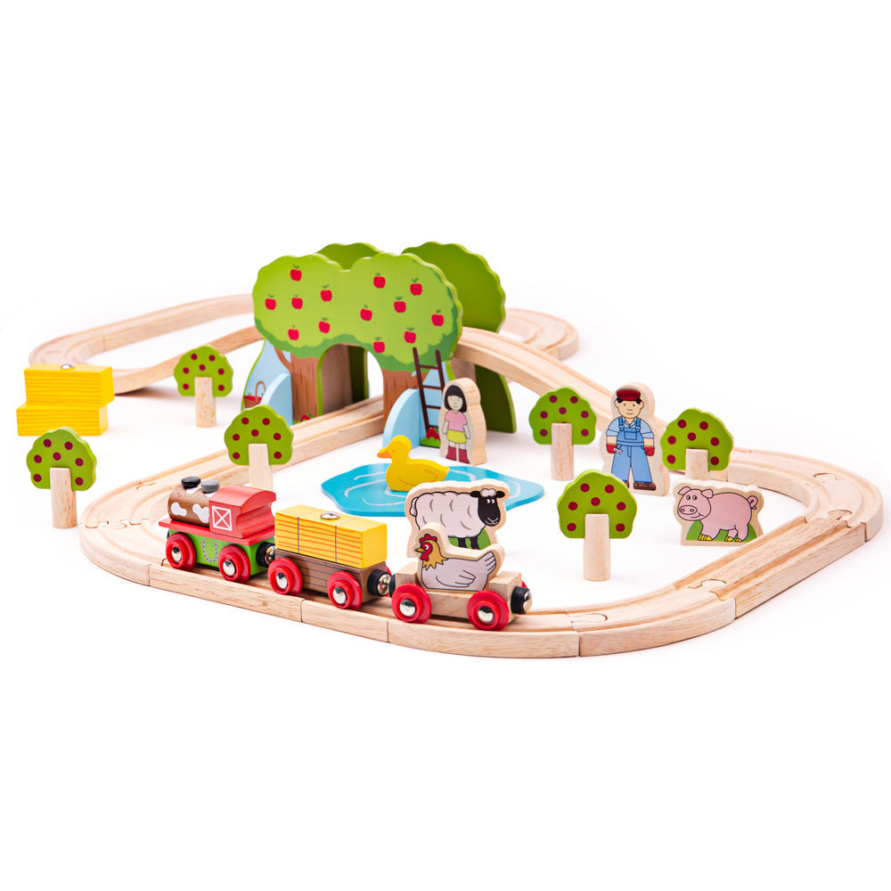  Bigjigs Toys Farm Train Set by Bigjigs Toys US - Default Title - Bonton