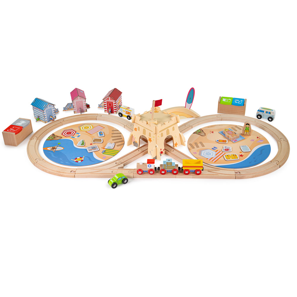  Bigjigs Toys Coastal Clean Up Train Set by Bigjigs Toys US - Default Title - Bonton
