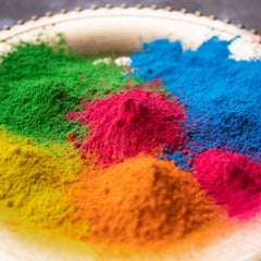 Holi Colors Non-Toxic Food Grade Powder, 50 Pack