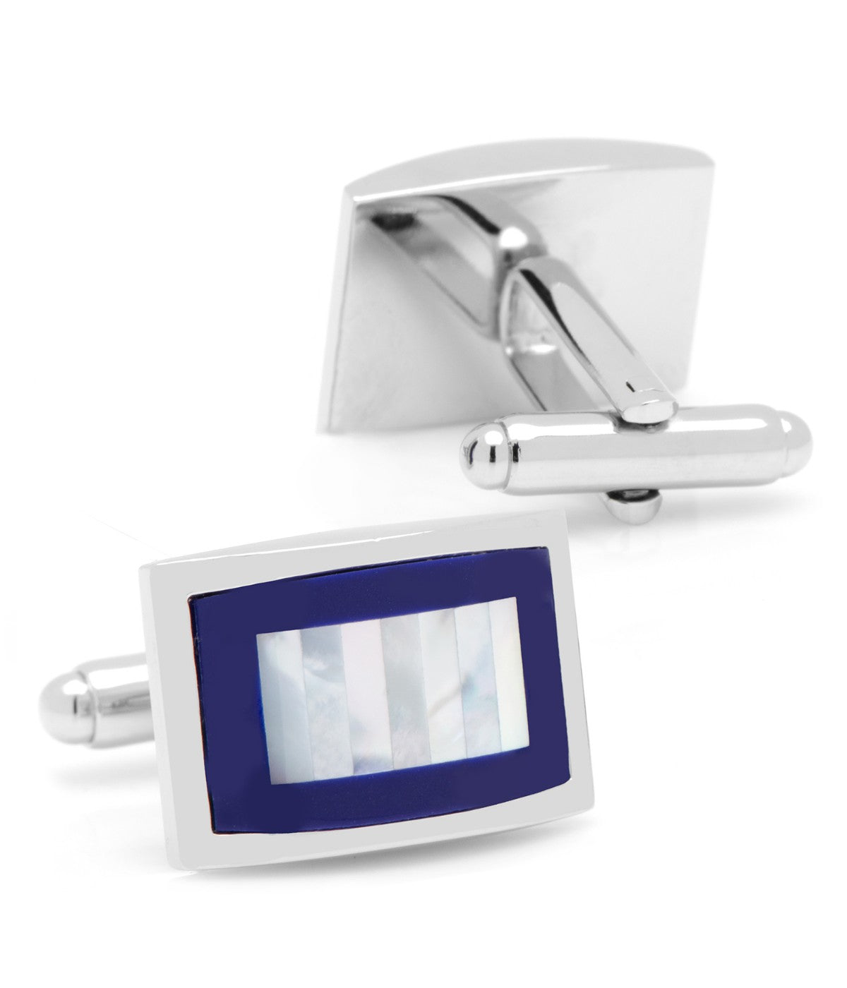  Cufflinks Mother of Pearl Key Cufflinks - Blue - Bonton