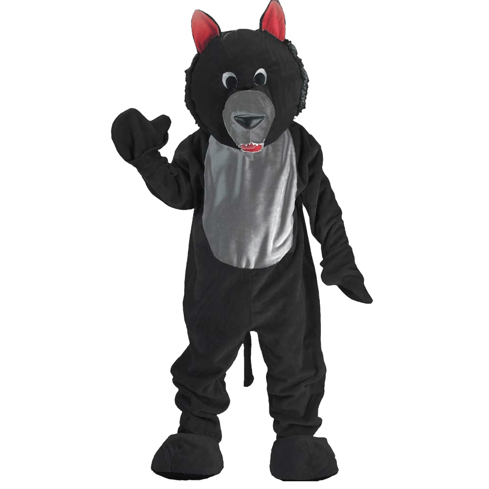  Dress Up America Black Wolf Mascot - Adults by Dress Up America - Default Title - Bonton
