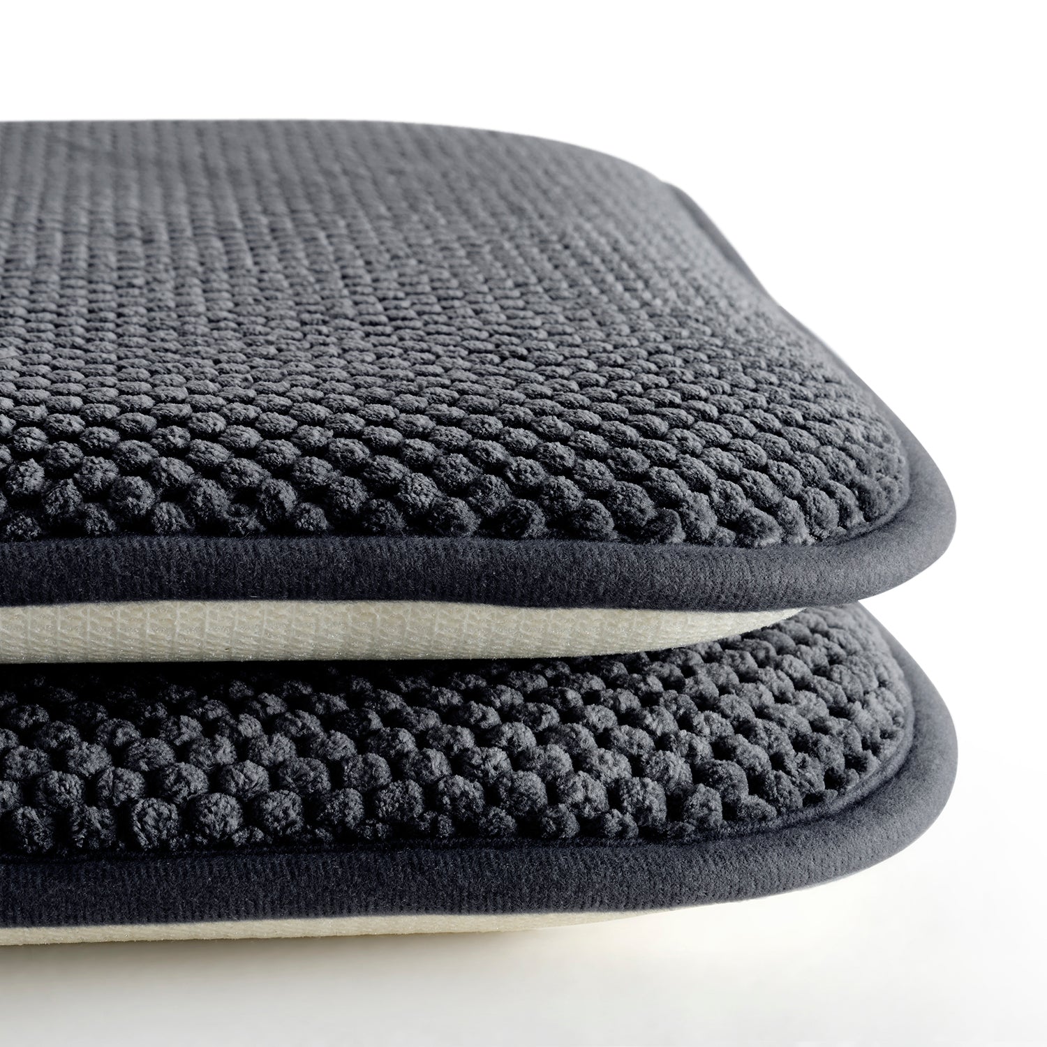  Dan River Dan River 2-4 Pack Memory Foam Non-Slip 16x16'' Chair Cushion Pad - Black - Bonton