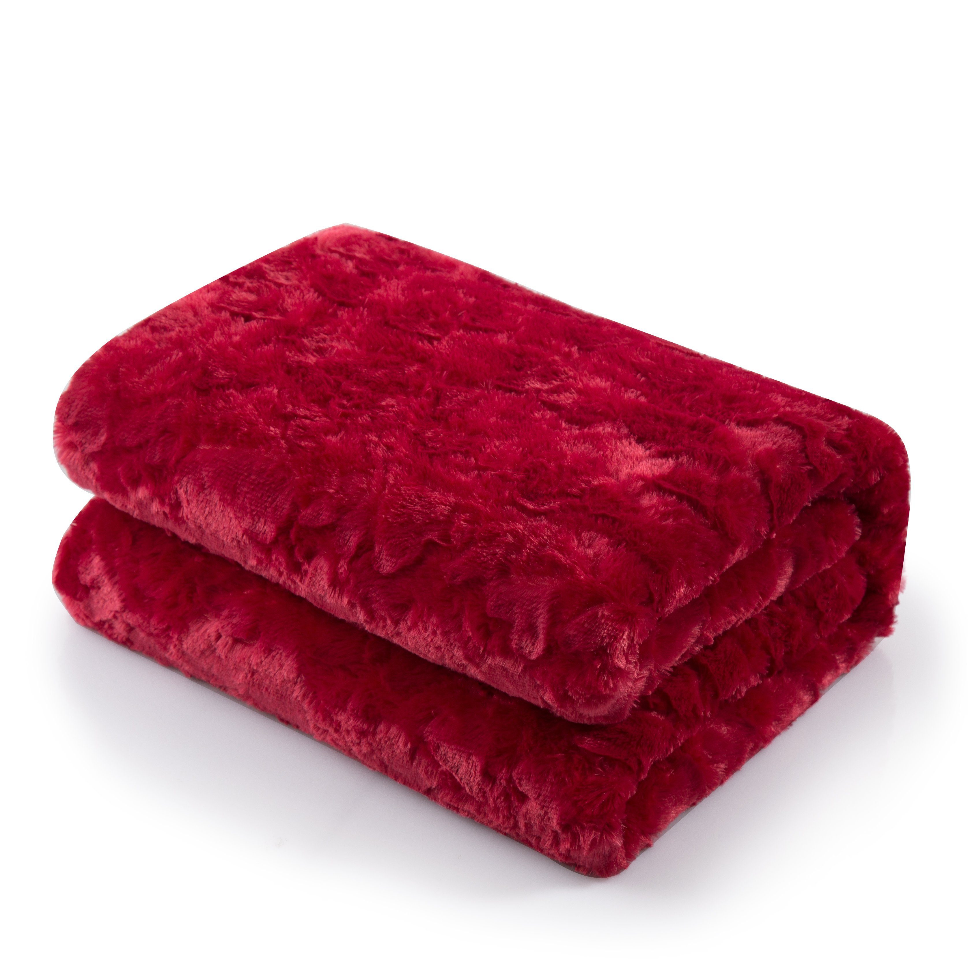  DaDa Bedding Collection DaDa Bedding Luxury Romantic Red Lovely Hearts Dreamy Plush Faux Fur Throw Blanket (19) by DaDa Bedding Collection - 50