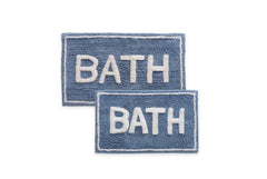 St Maryâ€™s 2 Piece 100% Cotton Tufted Bath Rug Set With Latex Backing