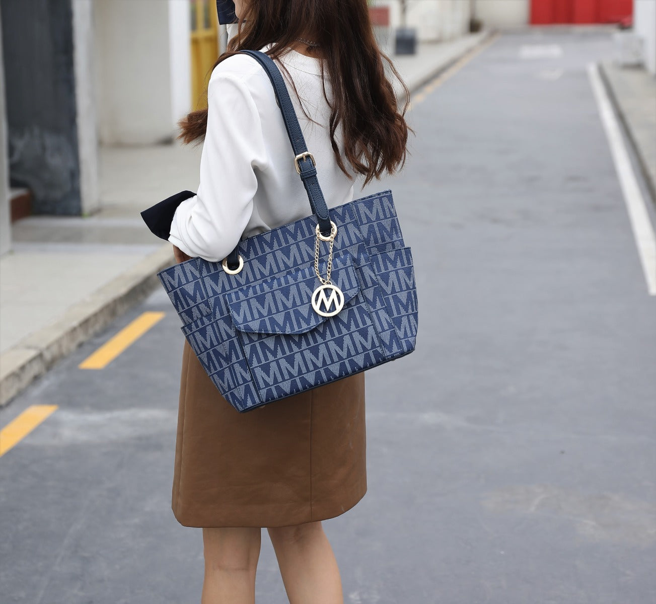  MKF Collection Griselda Signature Tote Bag - Red - Bonton