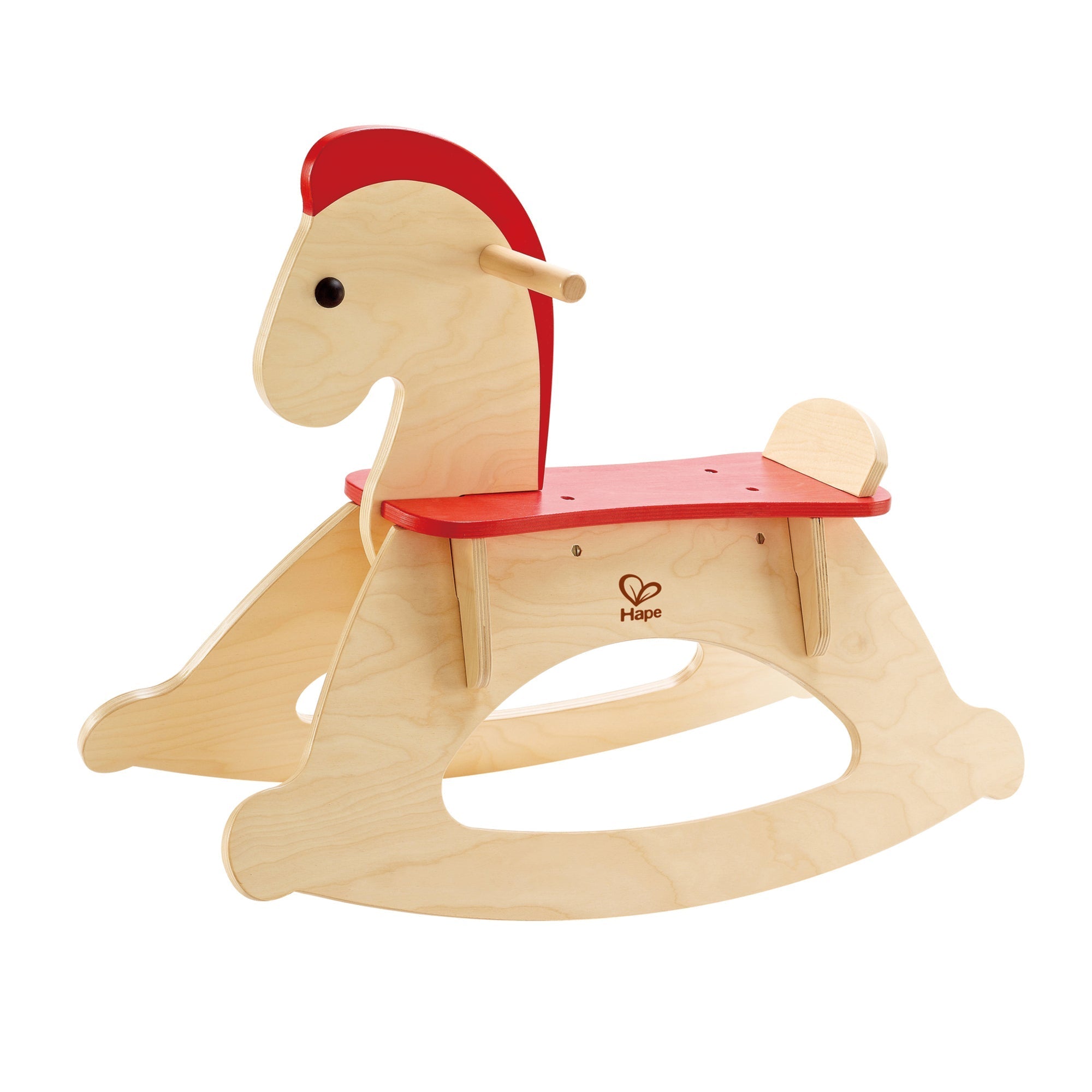  Hape Hape Rock & Ride Wooden Rocking Horse in Beige - Multi - Bonton