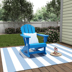 Classic Porch Outdoor Patio Rocking Adirondack Chair