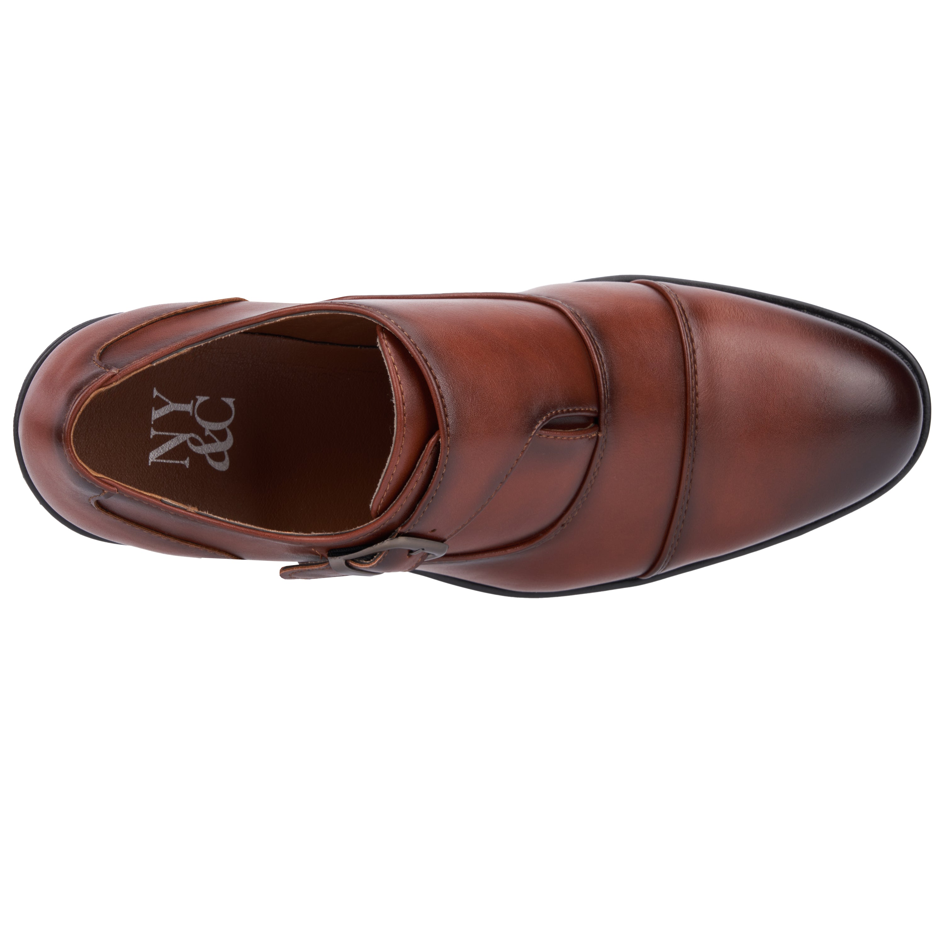 New York & Company Men's Marlon Monk Strap Dress Shoe - Brown - Bonton