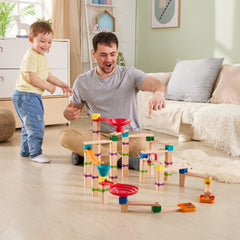 Hape Marble Run Tricks n' Twists DIY Wood Building Racetrack