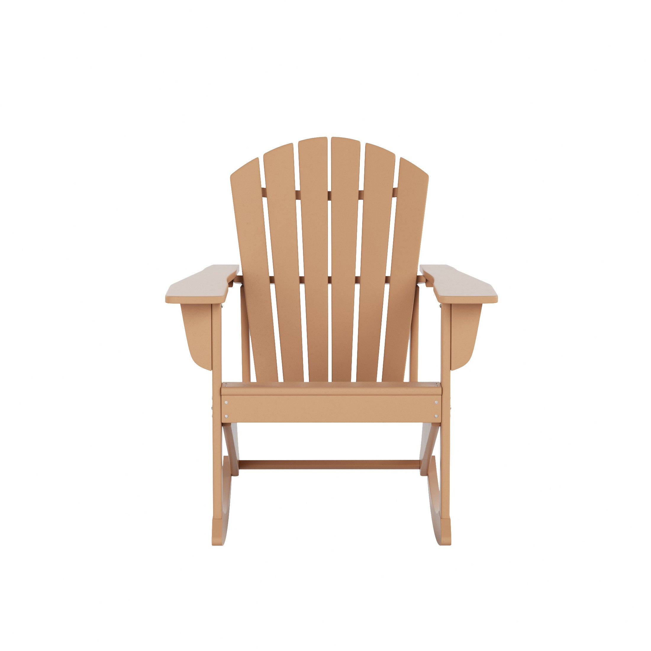  Westin Furniture Altura Outdoor Rocking Adirondack Chair - Orange - Bonton