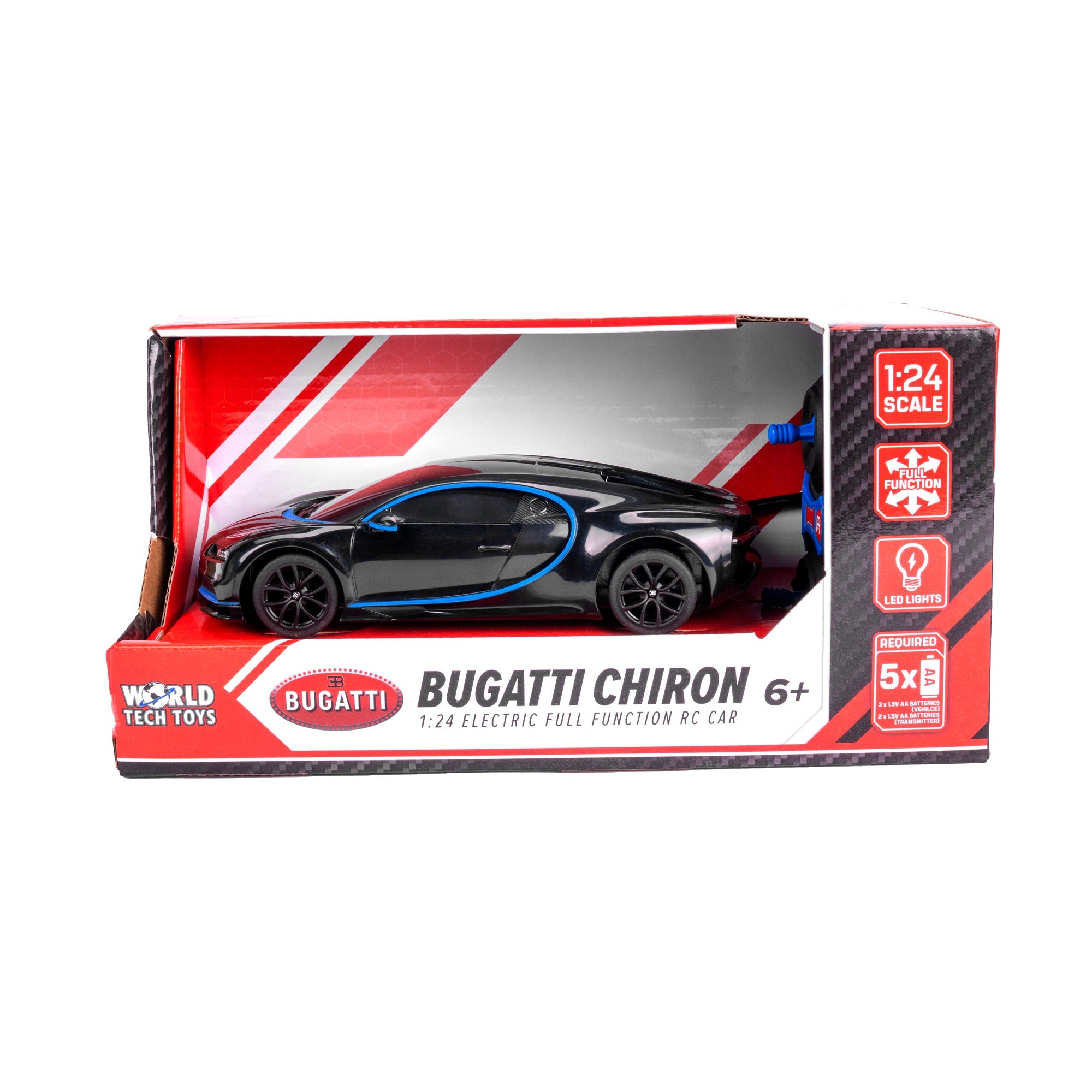  HobbyTron Bugatti Chiron 1:24 Full Function Electric RC Car - Default Title - Bonton